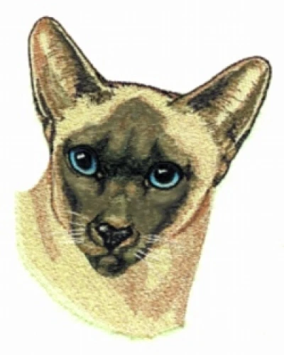 Embroidered Fleece Jacket - Siamese Cat BT2519 Sizes S - XXL