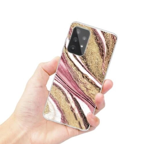 Coque pour Samsung Galaxy A52 A52s 5G Étui Marbre Téléphone Portable en Silicone 5