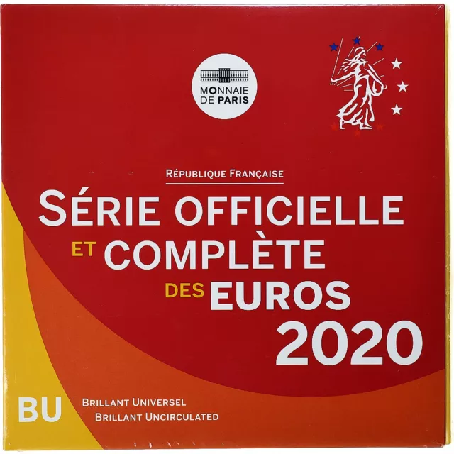 [#1280139] Frankreich, Coffret 1c. à 2€, 2020, Monnaie de Paris, BU, STGL