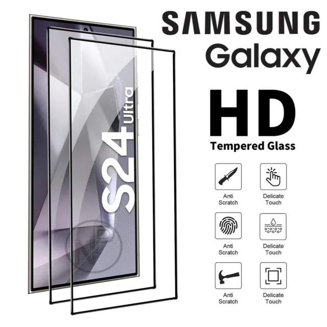 GALAXY S24 ULTRA Plus S23 FE Full Tempered Glass Screen Protector For  Samsung $9.95 - PicClick AU
