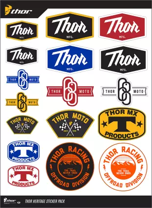 THOR Decal Sticker Sheet "Heritge" 4320-1572