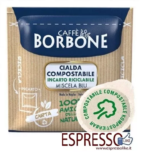 450 Cialde Filtro Carta ESE 44mm Caffè Borbone Miscela Blu gratis