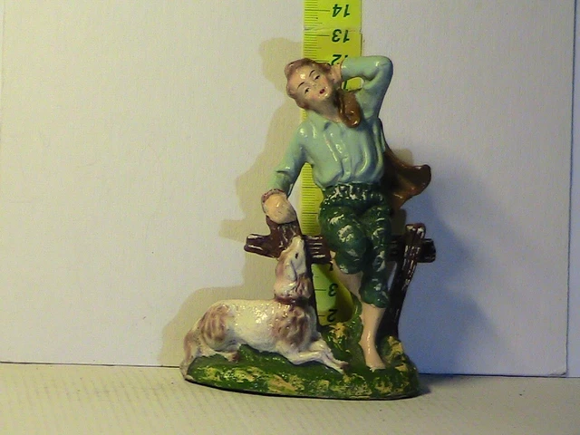 Presepe Fontanini da 6 pezzi con capanna - 12 cm, in legno, PVC, Italia