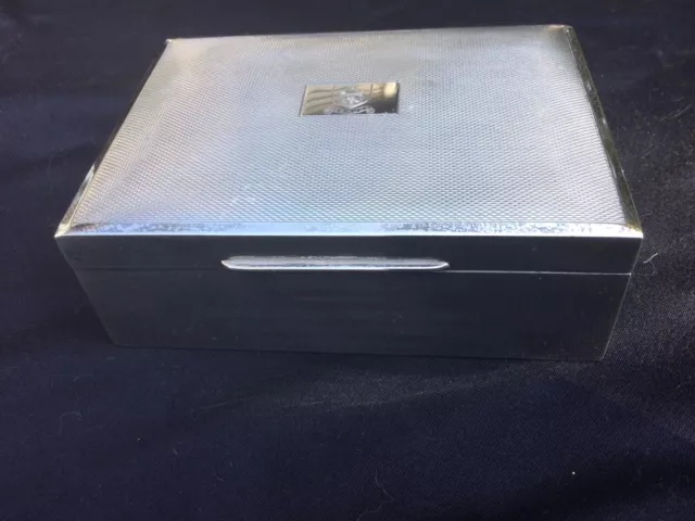 Stunning Sterling Silver Cigarette Box , Bermuda , Presentation , 320grams