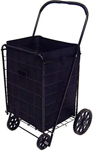 Laundry Grocery Cart Liner Folding Shopping Square Bottom for Large Jumbo Carts