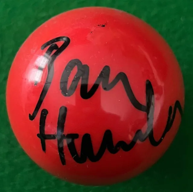 Barry Hawkins Hand Signed Red Snooker Ball 3