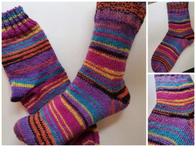 Handgestrickte Socken gr 38/39 4 fädig