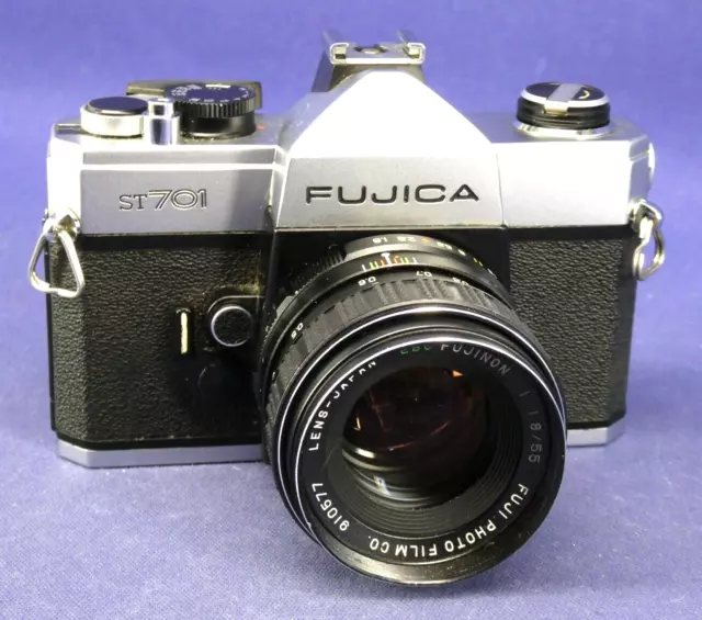 Fujica ST701 + Fujinon Objektiv 1:1,8/55  / - DEFEKT BASTLER