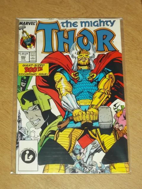 Thor The Mighty #382 Vol 1 Marvel Last Simonson Nm (9.4)  300Th Ann August 1987