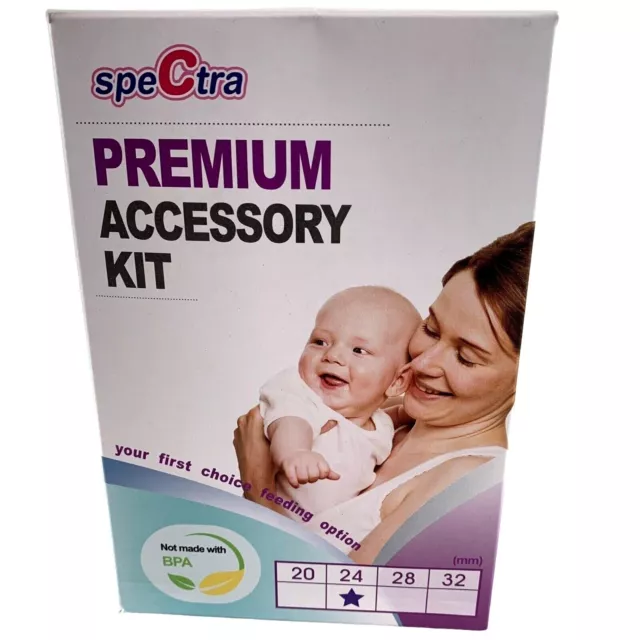 Spectra Breast Pump Premium Accessory Kit 24mm Breast Flange Replacement Part