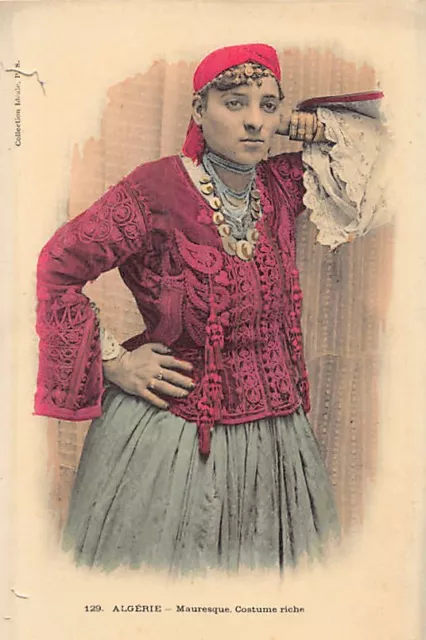 Algérie - Mauresque Costume Riche - Ed. Coll. Id. P.S. 129 Aquarellée