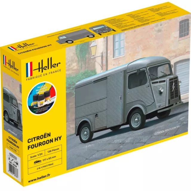 Maquette fourgon Citroën Type HY 1/24 - Heller Starter kit 56768