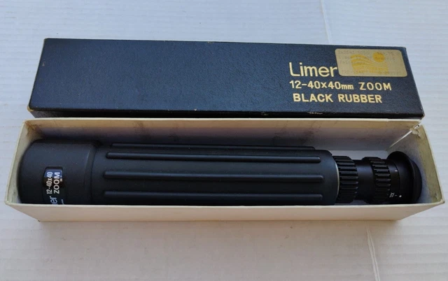 Vintage TJK Limer Armored Telescope 12 - 40x40mm Zoom Made In Japan