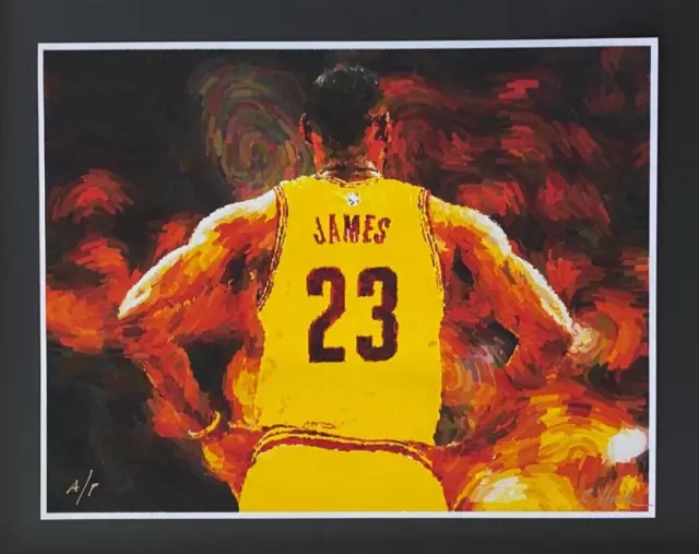 A/P Original " Lebron James " Hand Signed LtdEd Print by Pop Art + Rabbit Hole 3