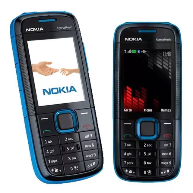Nokia 5130 XpressMusic Unlocked Original Quadband Bluetooth MP3 Blue Bar Phone