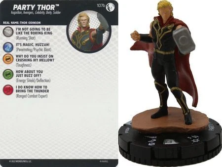 Party Thor #107a/b Disney Plus What If Miniatures Game Near Mint Marvel