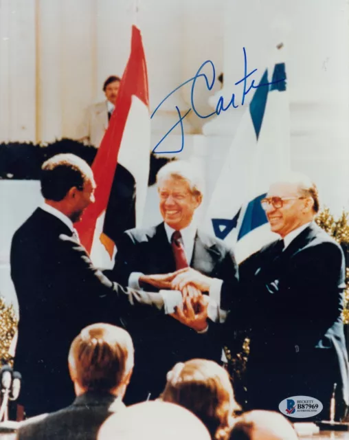 Jimmy Carter  Signed 8x10 Photo Beckett Certified