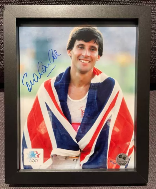 Sebastian Coe - Famous GB Athlete - Framed Hand Signed Photo (10' X 8') With COA