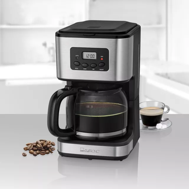 Clatronic KA 3642 - Cafetera de goteo programable, capacidad de 14 tazas 2