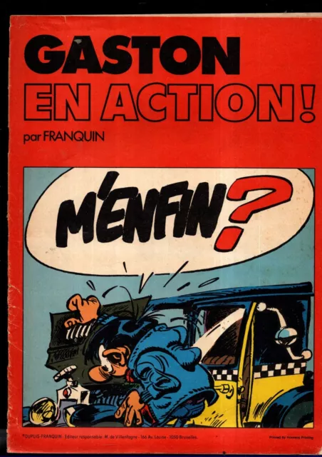 FRANQUIN. Gaston en action. Album CHEVRON  1976. album publicitaire.