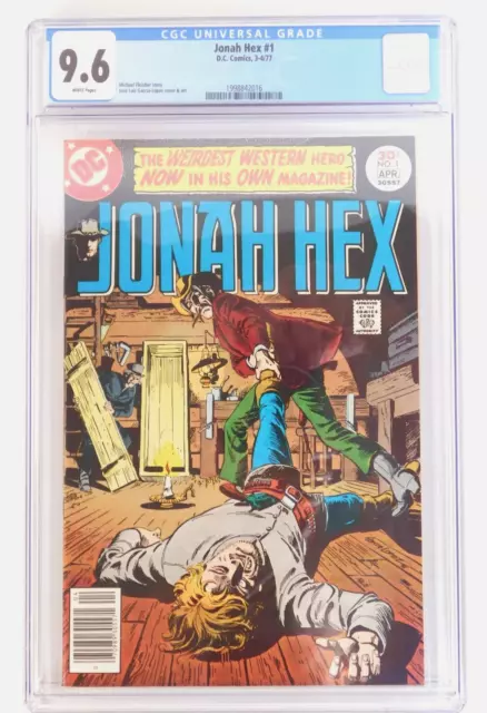 Jonah Hex #1 CGC 9.6 NM+ WHITE key issue WEIRD WESTERN HERO 1977 DC