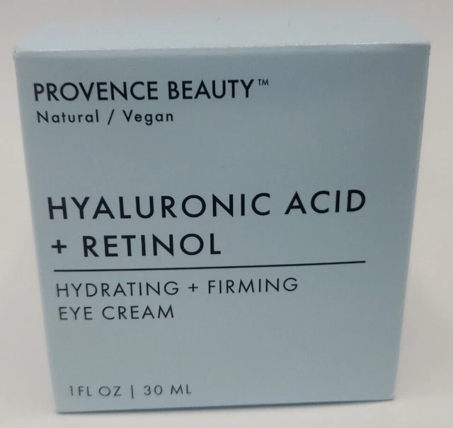 Provence Beauty Hyaluronic Acid + Retinol Hydrating Firming Eye Cream 1 OZ NIB