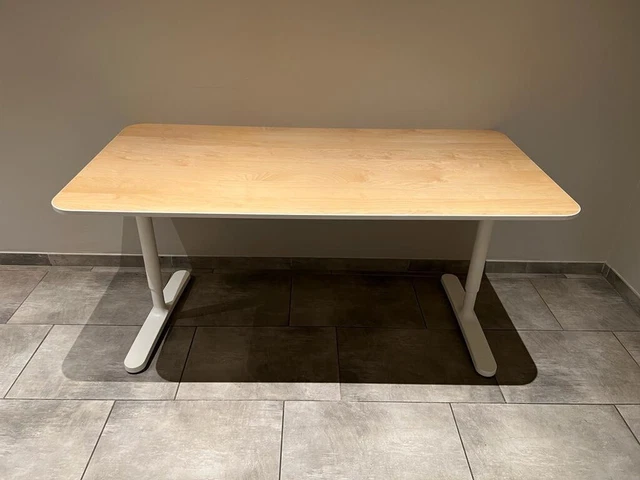 Home Deluxe Schreibtischplatte Agora 160x80cm - Weiß Tischplatte Höhenverstellbar