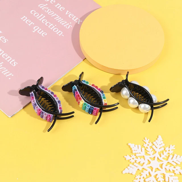 1X Clips para garras de cabello arco iris Cangrejos grandes Cola de caballo Abrazaderas para el cabello Horquilla Headdre YZ