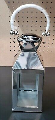 Classic polish Chrome Stainless Steel Manhattan Candle Lantern hang or stand