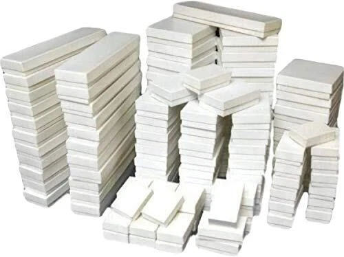 -25 White Jewelry Display Cotton Filled Assorted Mixed Gift Box Set for Ring,