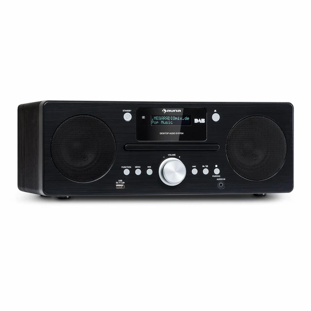 DAB-RADIO MIT CD Player Micro Stereoanlage UKW LCD Display Bluetooth ...