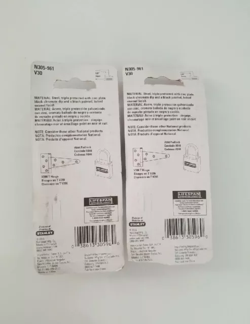 National Hardware Stanley N305-961 hasp de seguridad, 4 1/2" acero negro puerta cabina puerta 2