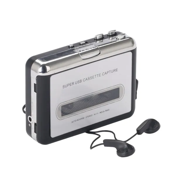 USB Cassette Player Tape to MP3 File Capture Converter for IPod CD Burn Audio 3