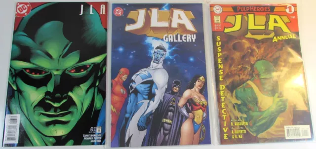 JLA Lot of 3 #13,Annual 1,Gallery DC Comics (1997) NM- 1st Print Comic Books