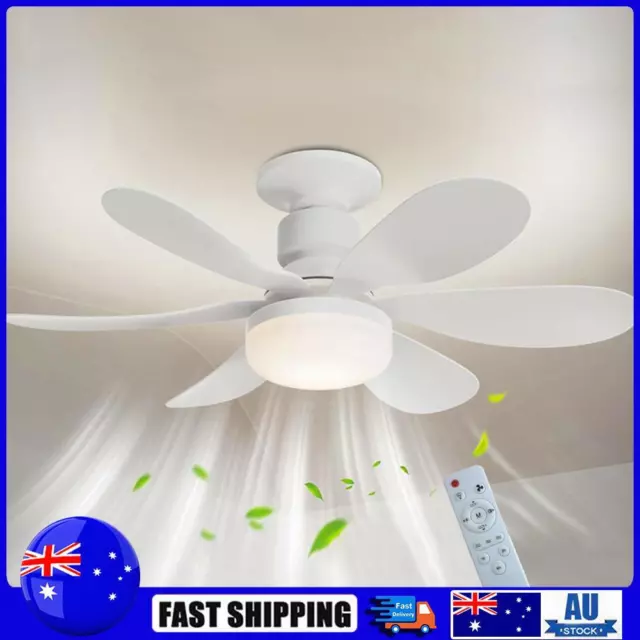 Indoor Ceiling Fan with Light Small Ceiling Fan 3 Color Dimmable (40W Large)