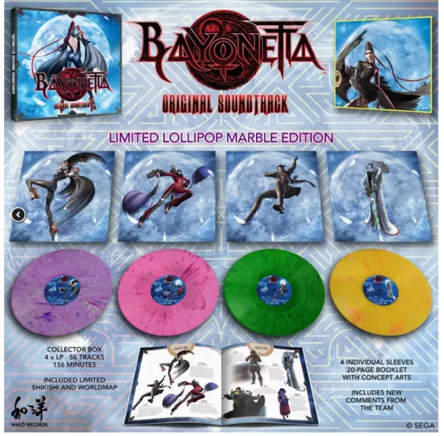 Bayonetta Original Vinyl Record Soundtrack Box Set 4LP Lollipop Marble Shikishi