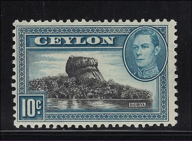 Ceylon Scott # 281 MH Single Lion Rock George VI 1938-52