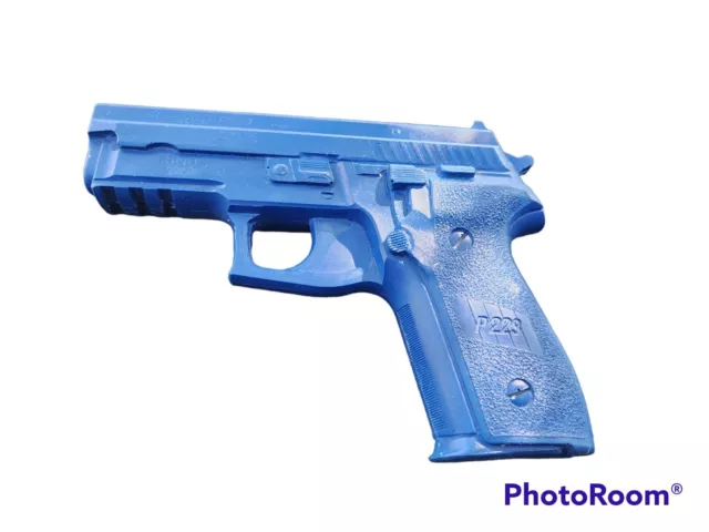 Blue Training Prop SIG SAUER P229 RINGS Rails Solid Resin - Not a Gun FREE SHIPN