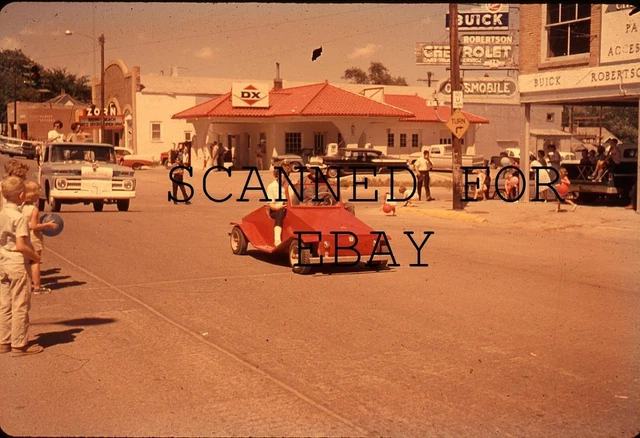 1960s Benkelman Nebraska Street Scene Car Dealership Theater VINTAGE 35MM SLIDE