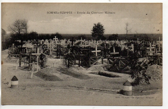 SOMME SUIPPES - Marne - CPA 51 - cimetiere militaire