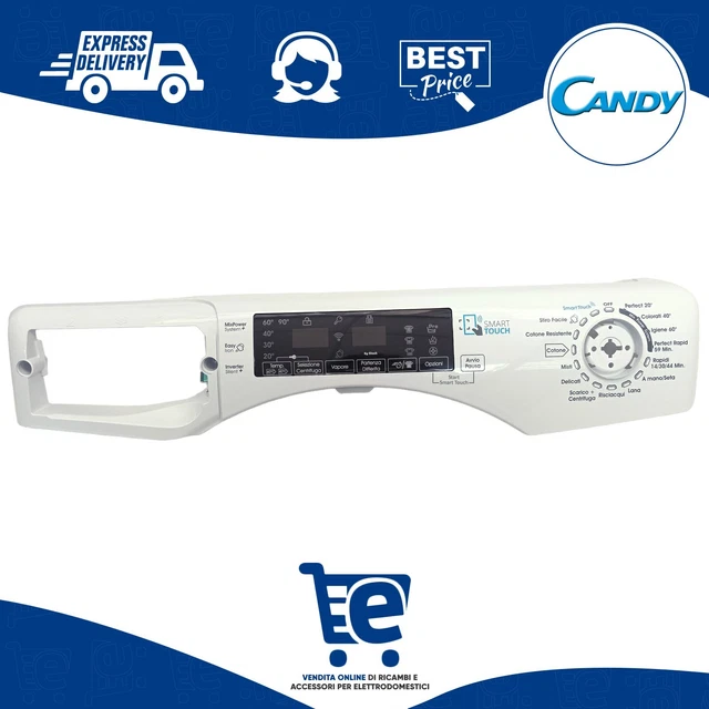 CRUSCOTTO COMANDI CON Sensore Per Lavatrice Candy Hoover Originale