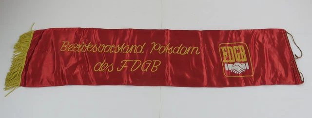 DDR, Verdienstbanner der FDGB,  ca. 95 x 21 cm