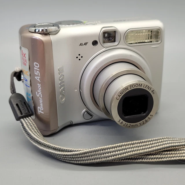 Canon PowerShot A510 3,2 megapixel fotocamera digitale compatta argento testato 9