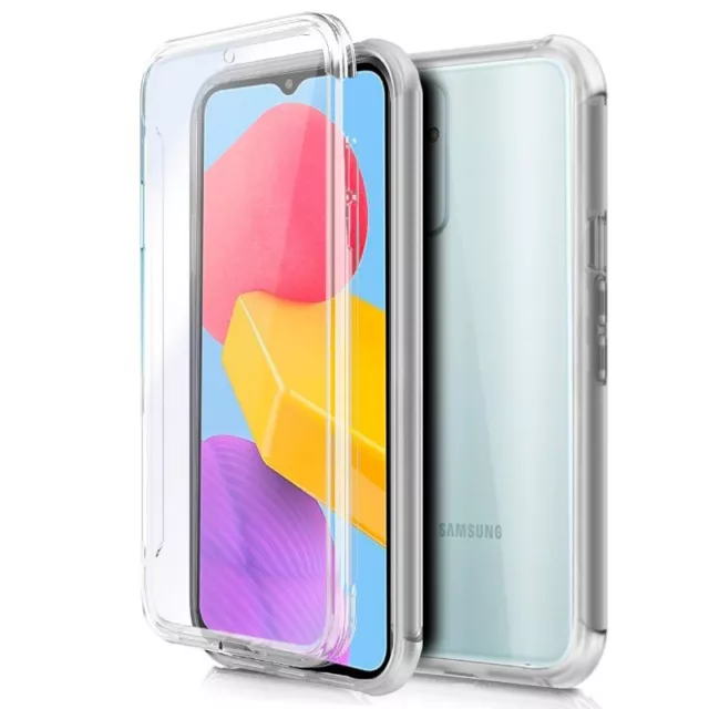 Funda Silicona Doble para Samsung Galaxy M23 5G Transparente (Frontal +Trasera)