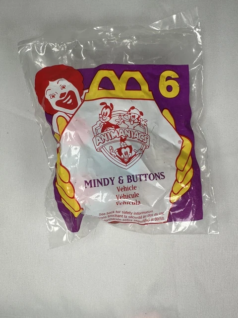 1994 Animaniacs McDonalds Happy Meal Toy - Mindy and Buttons #6 Brand NEW NIP