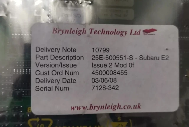 Écu Carte Mère pectel Contrôle Système Principal Board E2 500551 M Subaru Sport