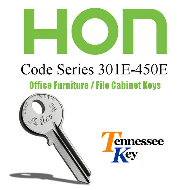 HON 125E File Cabinet Eplacement Keys: 2 Keys
