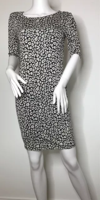 Biba Ladies Bodycon dress, size 8 black and white Mix, immaculate Condition