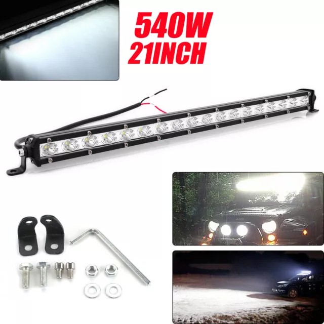 20 inch 540W Barre LED Rampe Light Bar Phare de Travail SUV ATV 4x4 Offroad 12V