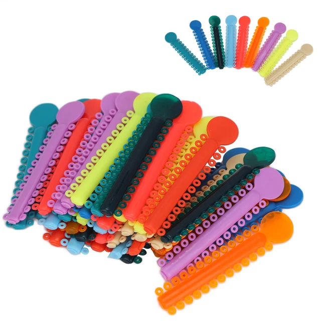 Tooth Braces Ligature Ties Dental Supply Rounded Corners Flat Top To Adjust